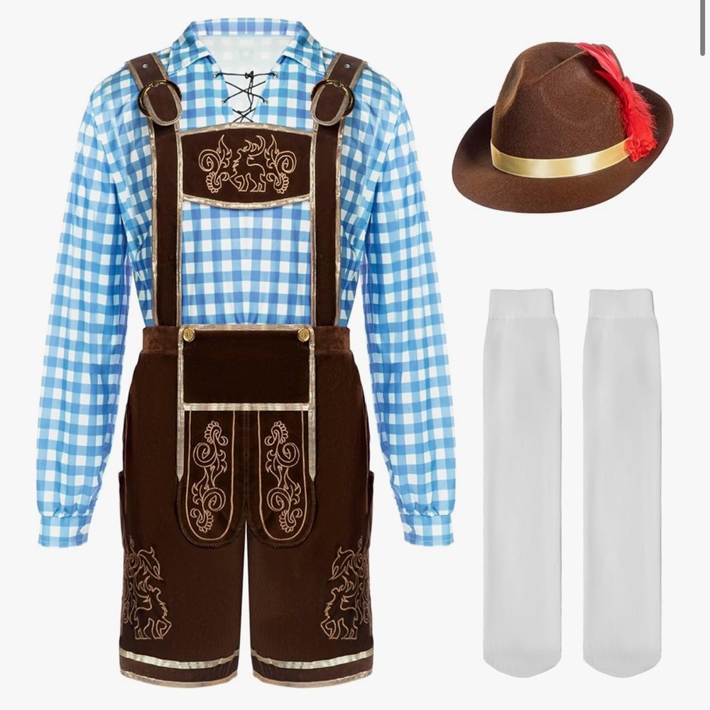 Oktoberfest Kids Costume - Green and Black